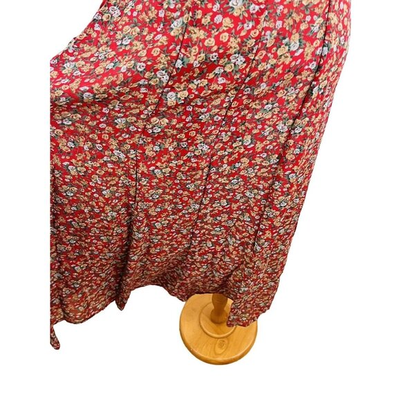 Vintage Joni Blair Women's 9 Dress Maxi Floral Cottagecore Prairie Button Front - Picture 8 of 12